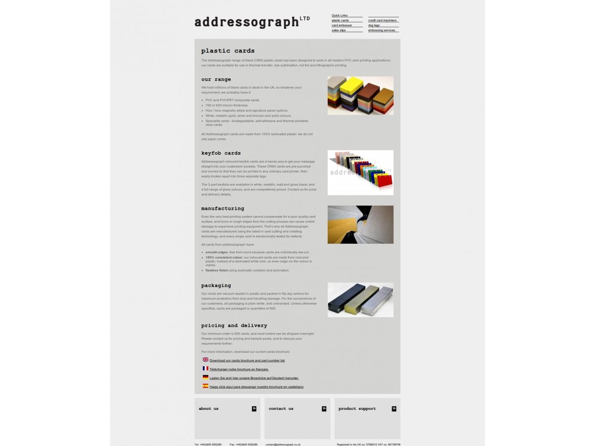 addressograph webapp listing gloucestershire