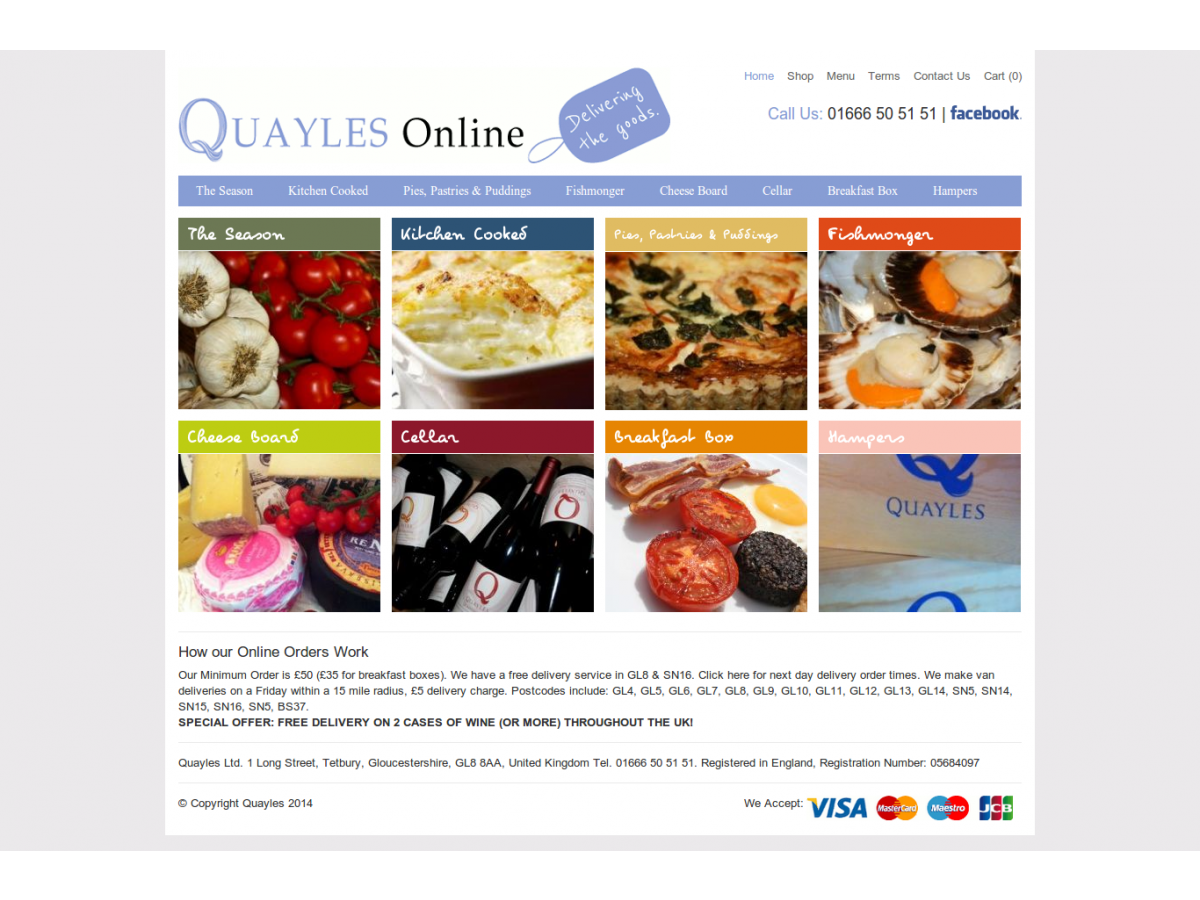 quayles website ecommece home gloucestershire 