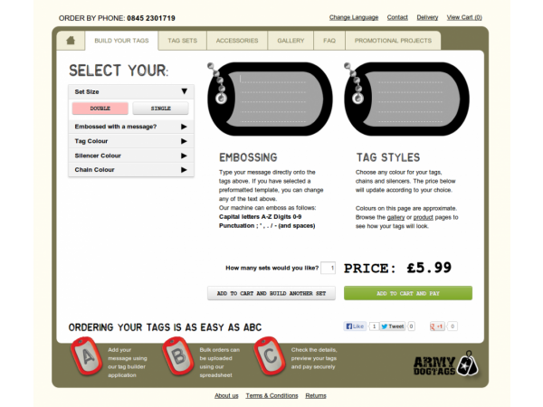 army dog tags custom customise website gloucestershire