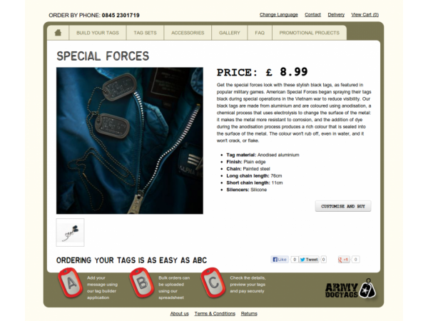 army dog tags website product view gloucestershire