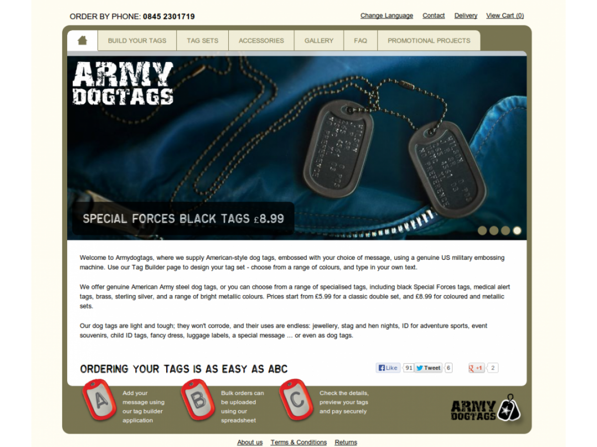 army dog tags website homepage carousel gloucestershire