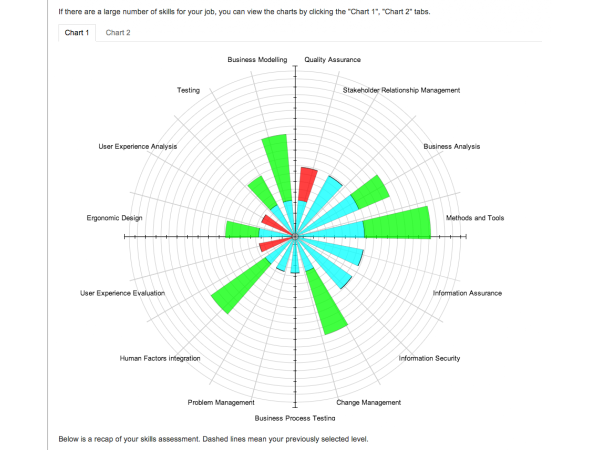 Rose Chart for Skills Profiler